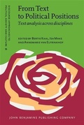 Cover: From Text to Political Positions - John Benjamins Publishing Company