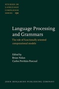 Cover: Language Processing and Grammars - John Benjamins Publishing Company