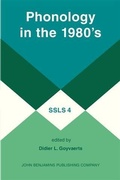 Cover: Phonology in the 1980's - John Benjamins Publishing Company