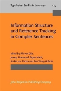 Enlarge image Cover: Information Structure and Reference Tracking in Complex Sentences - John Benjamins Publishing Company
