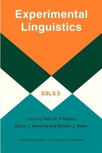 Enlarge image Cover: Experimental Linguistics - John Benjamins Publishing Company