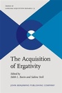 Cover: The Acquisition of Ergativity - John Benjamins Publishing Company