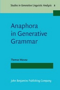 Enlarge image Cover: Anaphora in Generative Grammar - John Benjamins Publishing Company