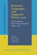 Cover: Romance Languages and Linguistic Theory 2010 - John Benjamins Publishing Company