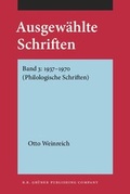 Cover: Ausgew&auml;hlte Schriften - B.R. Gr&uuml;ner Publishing Company