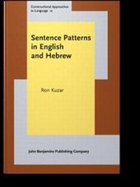 Abbildung von: Sentence Patterns in English and Hebrew - John Benjamins Publishing Company