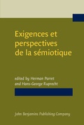Cover: Exigences et perspectives de la s&eacute;miotique - John Benjamins Publishing Company