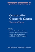 Cover: Comparative Germanic Syntax - John Benjamins Publishing Company