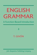 Cover: English Grammar - John Benjamins Publishing Company