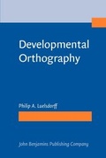 Cover: Developmental Orthography - John Benjamins Publishing Company