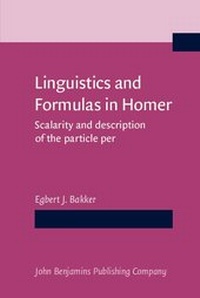 Abbildung von: Linguistics and Formulas in Homer - John Benjamins Publishing Company