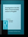 Cover: Investigations into the Meta-Communicative Lexicon of English - John Benjamins Publishing Company