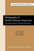 Cover: Bibliography of Modern Romani Linguistics - John Benjamins Publishing Company
