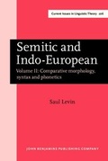 Cover: Semitic and Indo-European - John Benjamins Publishing Company