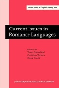 Cover: Current Issues in Romance Languages - John Benjamins Publishing Company