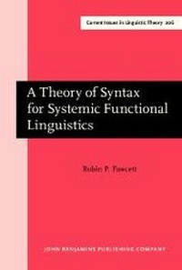 Enlarge image Cover: A Theory of Syntax for Systemic Functional Linguistics - John Benjamins Publishing Company