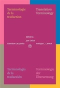 Cover: Terminologie de la Traduction - John Benjamins Publishing Company