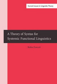 Enlarge image Cover: A Theory of Syntax for Systemic Functional Linguistics - John Benjamins Publishing Company