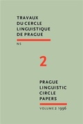 Cover: Prague Linguistic Circle Papers - John Benjamins Publishing Company