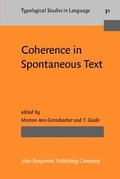Cover: Coherence in Spontaneous Text - John Benjamins Publishing Company