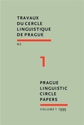 Cover: Prague Linguistic Circle Papers - John Benjamins Publishing Company