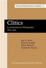 Cover: Clitics - John Benjamins Publishing Company