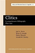 Cover: Clitics - John Benjamins Publishing Company