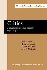 Enlarge image Cover: Clitics - John Benjamins Publishing Company