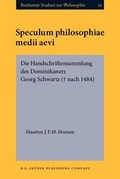 Cover: Speculum philosophiae medii aevi - B.R. Gr&uuml;ner Publishing Company