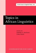 Cover: Topics in African Linguistics - John Benjamins Publishing Company