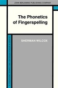 Cover: The Phonetics of Fingerspelling - John Benjamins Publishing Company
