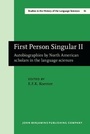 Cover: First Person Singular II - John Benjamins Publishing Company