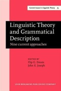 Cover: Linguistic Theory and Grammatical Description - John Benjamins Publishing Company