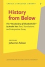 Cover: History from Below - John Benjamins Publishing Company