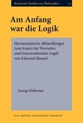 Cover: Am Anfang war die Logik - B.R. Gr&uuml;ner Publishing Company