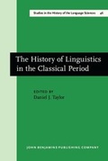 Cover: The History of Linguistics in the Classical Period - John Benjamins Publishing Company