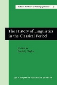 Enlarge image Cover: The History of Linguistics in the Classical Period - John Benjamins Publishing Company