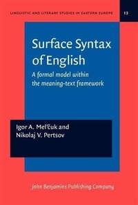 Enlarge image Cover: Surface Syntax of English - John Benjamins Publishing Company