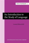 Cover: An Introduction to the Study of Language - John Benjamins Publishing Company