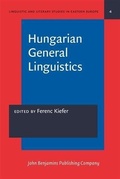Cover: Hungarian General Linguistics - John Benjamins Publishing Company