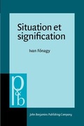 Cover: Situation et signification - John Benjamins Publishing Company
