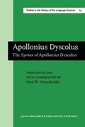Cover: Apollonius Dyscolus - John Benjamins Publishing Company