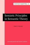 Cover: Semiotic Principles in Semantic Theory - John Benjamins Publishing Company