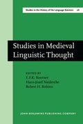 Cover: Studies in Medieval Linguistic Thought - John Benjamins Publishing Company