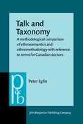 Cover: Talk and Taxonomy - John Benjamins Publishing Company