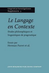 Enlarge image Cover: Le Langage en Contexte - John Benjamins Publishing Company