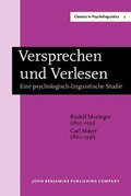 Cover: Versprechen und Verlesen - John Benjamins Publishing Company