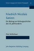 Cover: Friedrich Nicolais Satiren - John Benjamins Publishing Company