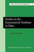 Cover: Studies in the Grammatical Tradition in Tibet - John Benjamins Publishing Company