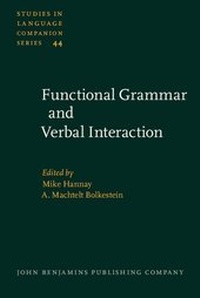 Enlarge image Cover: Functional Grammar and Verbal Interaction - John Benjamins Publishing Company